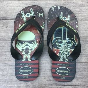 Size 2Y Star Wars-Themed Havaianas Flip-Flops